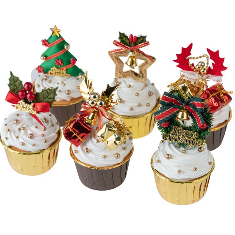 Simulation Christmas Cupcake Fake Cream Cake Model Christmas Desserts Ornaments Bakery Display Photography Props Xmas Scene Deco
Simulation Christmas Cupcake Fake Cream Cake Model Christmas Desserts Ornaments Bakery Display Photography Props Xmas Scene Deco