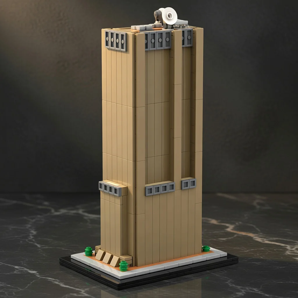 MOC 1/800 Long Lines Building Architecture Blocks Brutalist Skyscraper Model Desktop Ornament Gift for Adult Fans Hobby
MOC 1/800 Long Lines Building Architecture Blocks Brutalist Skyscraper Model Desktop Ornament Gift for Adult Fans Hobby