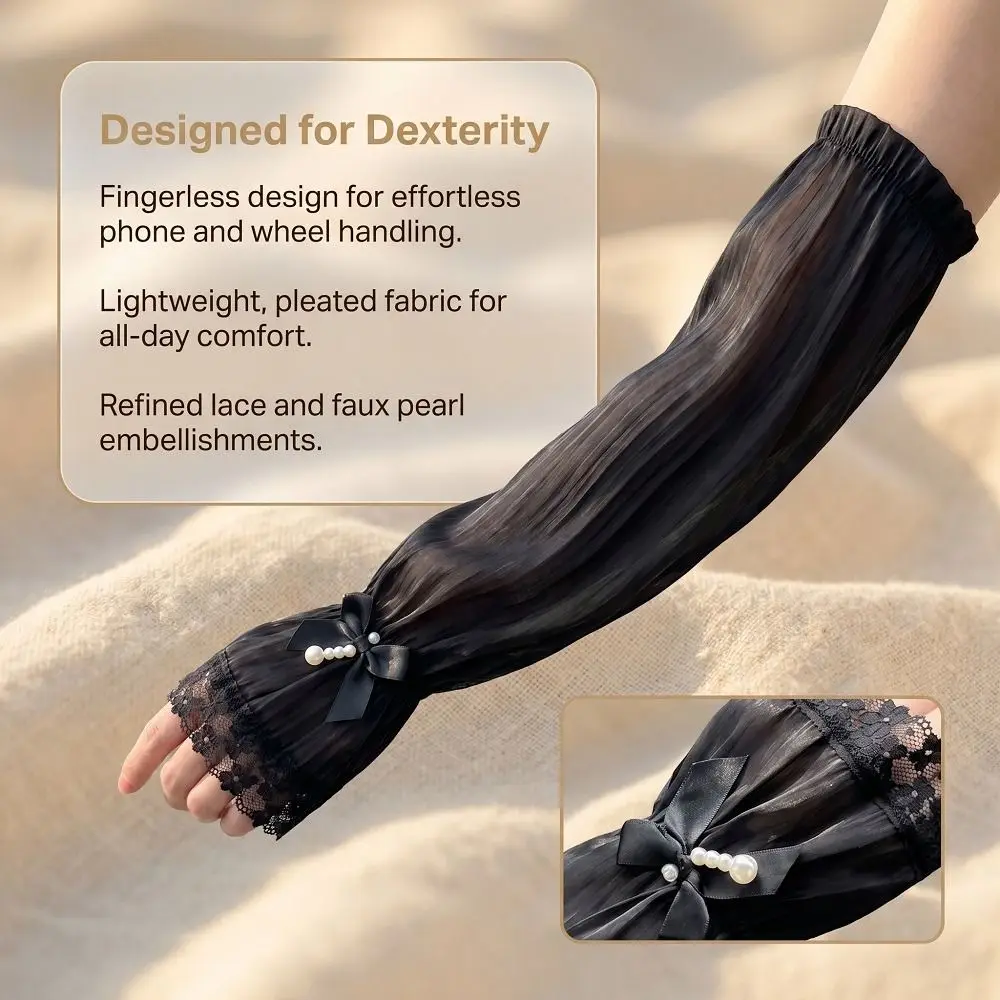 Stylish Breathable Sun Protection Sleeves Long Sleeves Solid Color UV Protection Sleeves Elastic Elegant Arm Sun Sleeves Driving
Stylish Breathable Sun Protection Sleeves Long Sleeves Solid Color UV Protection Sleeves Elastic Elegant Arm Sun Sleeves Driving