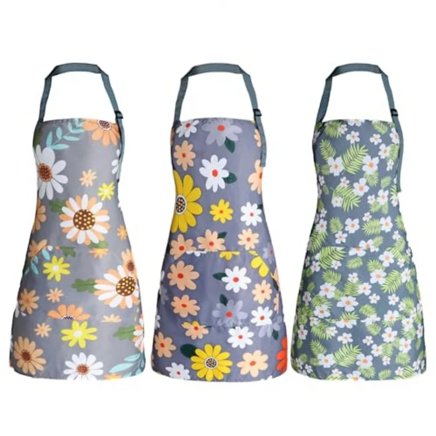 Apron for Women with Pockets, Adjustable Waterproof Floral Chef Aprons for Kitchen, Gardening, Cooking, BBQ or Baking
Apron for Women with Pockets, Adjustable Waterproof Floral Chef Aprons for Kitchen, Gardening, Cooking, BBQ or Baking