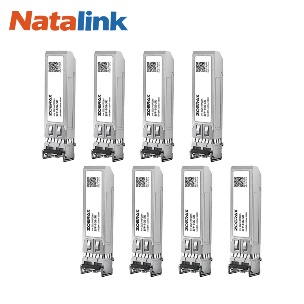 Natalink 10G SFP+ SR Ethernet Transceiver LC 850nm Multimode Duplex Optical Module Cisco, Ubiquiti,Netgear, Fortinet, Mikrotik
Natalink 10G SFP+ SR Ethernet Transceiver LC 850nm Multimode Duplex Optical Module Cisco, Ubiquiti,Netgear, Fortinet, Mikrotik