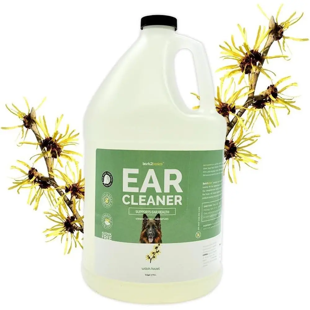 Natural Dog Ear Cleaner, 1 Gallon - Witch Hazel, Gentle Vera & Chamomile, Removes Wax & Debris, Soap-Free
Natural Dog Ear Cleaner, 1 Gallon - Witch Hazel, Gentle Vera & Chamomile, Removes Wax & Debris, Soap-Free