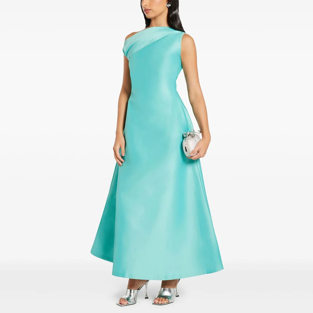 Ice Blue Evening Dress Maxi A Line One Shoulder Ankle Length Satin Prom Gowns for Women 2025 Sleeveless Simple Formal Party Gown
Ice Blue Evening Dress Maxi A Line One Shoulder Ankle Length Satin Prom Gowns for Women 2025 Sleeveless Simple Formal Party Gown