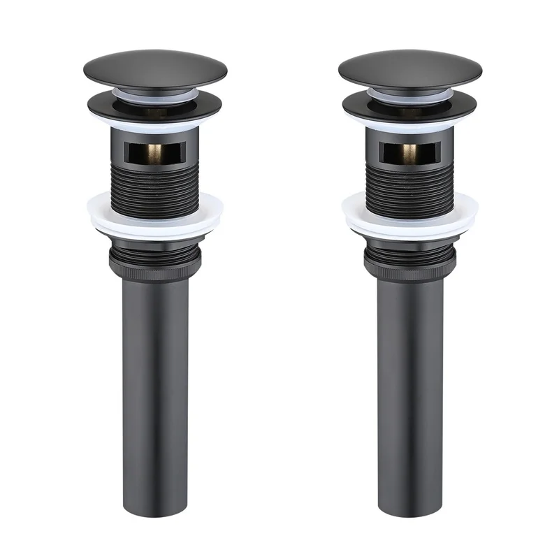 2-Piece Bathroom Sink Drain with Overflow, Stainless Steel Pop-Up Stopper for Vessel Sink Vanity
2-Piece Bathroom Sink Drain with Overflow, Stainless Steel Pop-Up Stopper for Vessel Sink Vanity