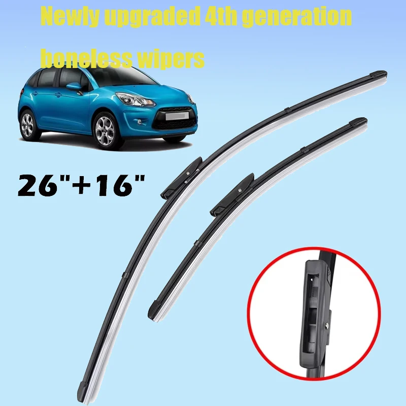 Misima Windshield Windscreen Front Window Wiper Blades For Citroen C3 2nd Gen 2009-2016 2010 2011 2012 2013 2014 2015
Misima Windshield Windscreen Front Window Wiper Blades For Citroen C3 2nd Gen 2009-2016 2010 2011 2012 2013 2014 2015