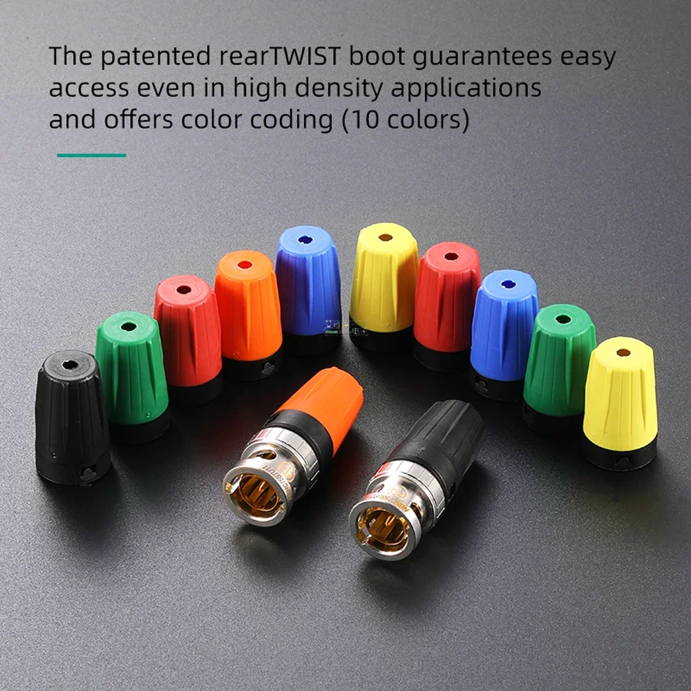 Neutrik Q9 BNC Cable Connector HD BNC Crimping Plug NBNC75BLP7 / NBNC75BLP9 / NBNC75BTU11 / NBNC75BYY11 HDTV / DVD rearTWIST
Neutrik Q9 BNC Cable Connector HD BNC Crimping Plug NBNC75BLP7 / NBNC75BLP9 / NBNC75BTU11 / NBNC75BYY11 HDTV / DVD rearTWIST