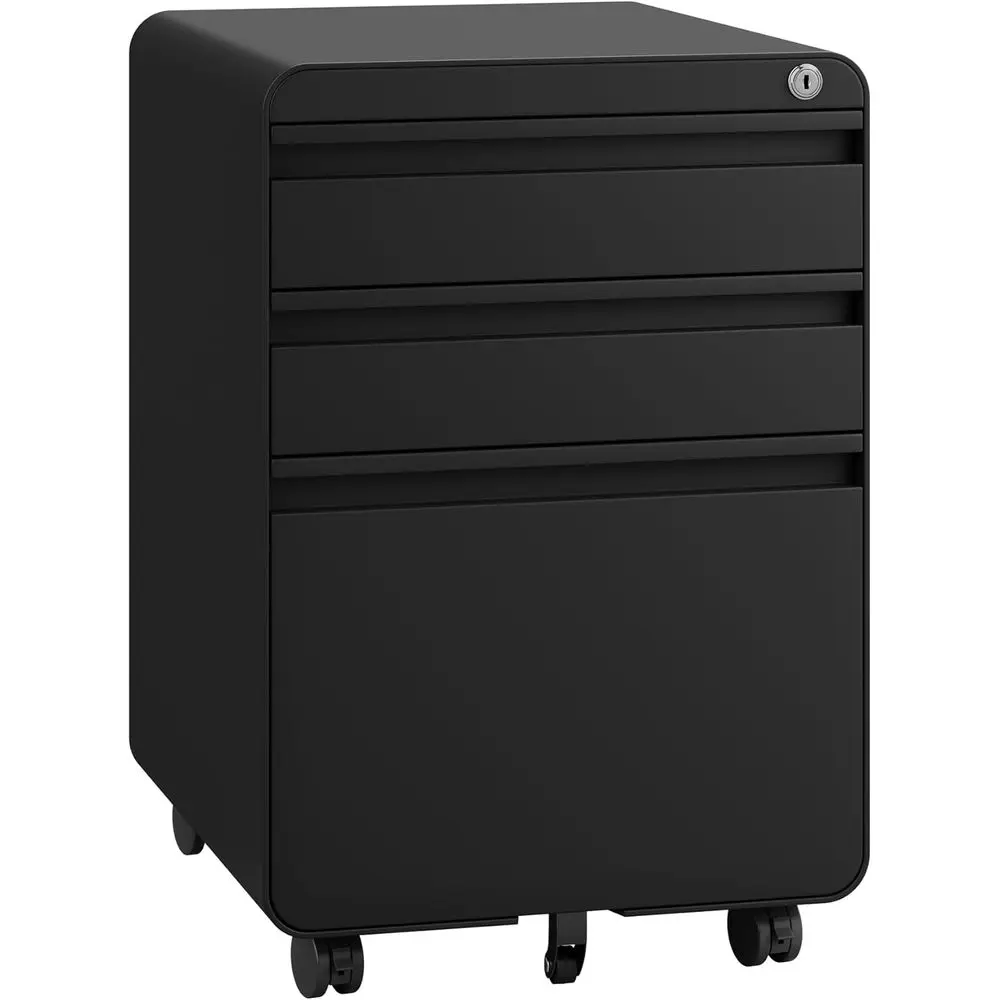 Under Desk Storage Cabinet with Lock on Wheels, Letter/Legal Size, Fully Assembled, Small Short Veal Metal Rolling Filing Cabine
Under Desk Storage Cabinet with Lock on Wheels, Letter/Legal Size, Fully Assembled, Small Short Veal Metal Rolling Filing Cabine