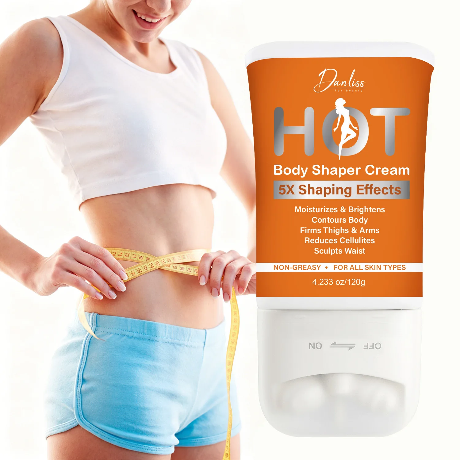 HOT Body Shaper Cream – 5X Effects for Slimming & Firming with Red Algae & Pink Pepper Achieve a toned silhouette.
HOT Body Shaper Cream – 5X Effects for Slimming & Firming with Red Algae & Pink Pepper Achieve a toned silhouette.