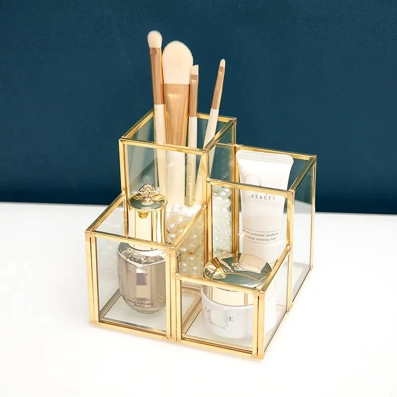 Makeup Brush Bucket Glass Cosmetic Box Makeup Tool Storage Box Pen Holder Desktop Shelf Storage Rack Organizer Jewelry Boxes
Makeup Brush Bucket Glass Cosmetic Box Makeup Tool Storage Box Pen Holder Desktop Shelf Storage Rack Organizer Jewelry Boxes