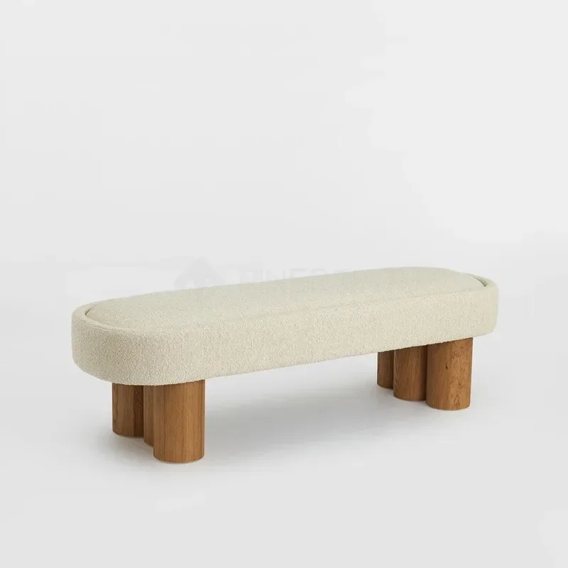 Nordic simple and atmospheric bedside stool light luxury living room sofa stool wabi-sabi wind cashmere bench
Nordic simple and atmospheric bedside stool light luxury living room sofa stool wabi-sabi wind cashmere bench