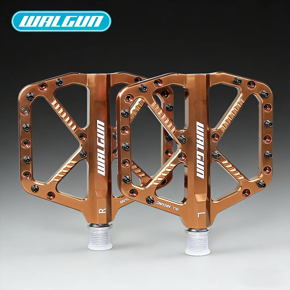 WALGUN Bicycle Pedals CNC Titanium Alloy Axis Aluminium Alloy Body Road MTB Bike Pedals DU Bearings Non-slip 181g Cycling Parts
WALGUN Bicycle Pedals CNC Titanium Alloy Axis Aluminium Alloy Body Road MTB Bike Pedals DU Bearings Non-slip 181g Cycling Parts