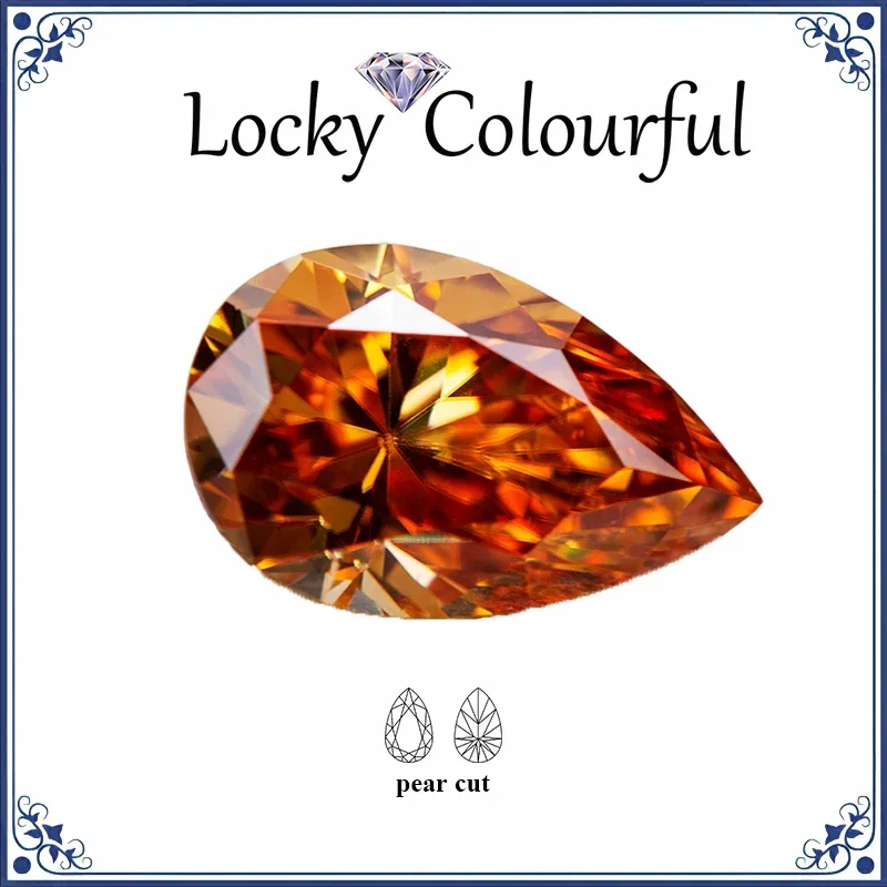 Moissanite Pear Shape VVS1 Champagne Color Charms Beads for Diy Jewelry Making Necklace Earrings Materials with GRA Certificate
Moissanite Pear Shape VVS1 Champagne Color Charms Beads for Diy Jewelry Making Necklace Earrings Materials with GRA Certificate