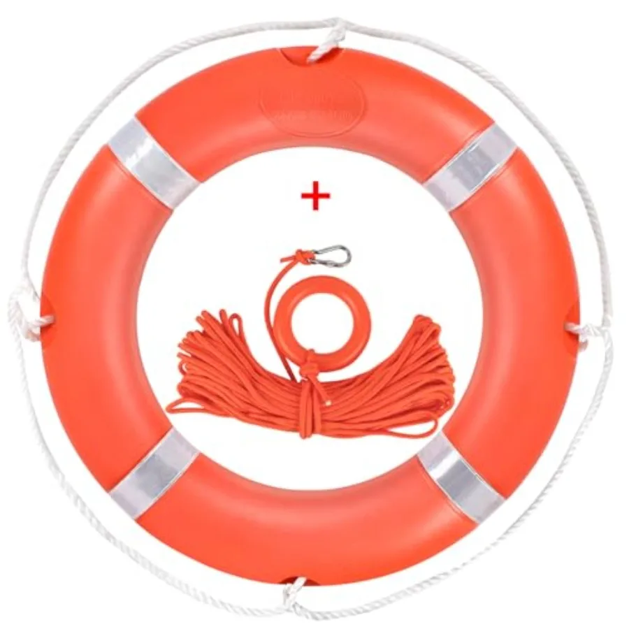 Life Preserver Rg "/8" Boat Safety Throw Rgs Orange Buoy 98.5 Feet and Reflective Tape for Boat
Life Preserver Rg "/8" Boat Safety Throw Rgs Orange Buoy 98.5 Feet and Reflective Tape for Boat