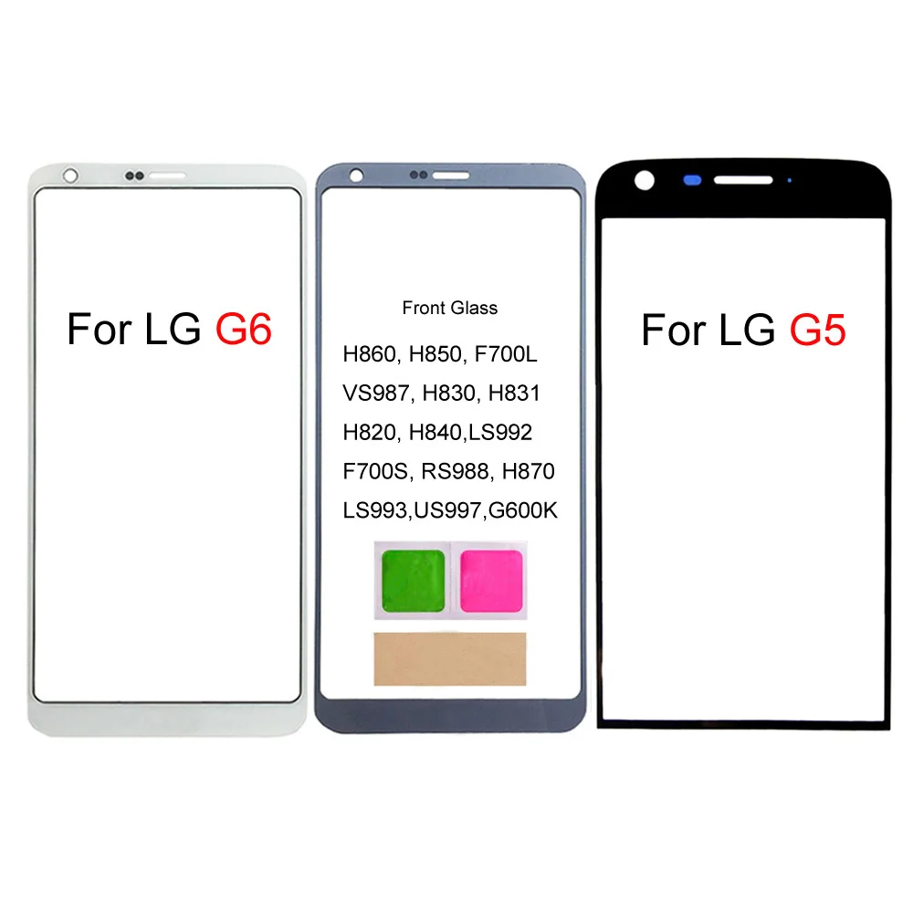 Панель сенсорного экрана для LG G5 H850 H860, передняя стеклянная панель для ремонта телефонов LG G6 H870 LS993 US997 LS992 H830 F700L
Панель сенсорного экрана для LG G5 H850 H860, передняя стеклянная панель для ремонта телефонов LG G6 H870 LS993 US997 LS992 H830 F700L