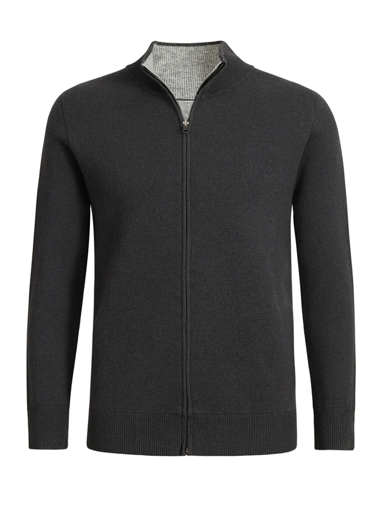 Men 100% Cashmere Sweater Mock Neck Zipper Cardigan Autumn Winter Casual double-sided wearable Thick Cashmere Knit Jacket Coat
Men 100% Cashmere Sweater Mock Neck Zipper Cardigan Autumn Winter Casual double-sided wearable Thick Cashmere Knit Jacket Coat