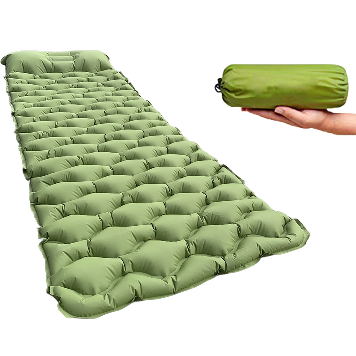 Lightweight tear-proof nylon fabric single size inflatable camping mat beach hiking ultra-light TPU mattress
Lightweight tear-proof nylon fabric single size inflatable camping mat beach hiking ultra-light TPU mattress