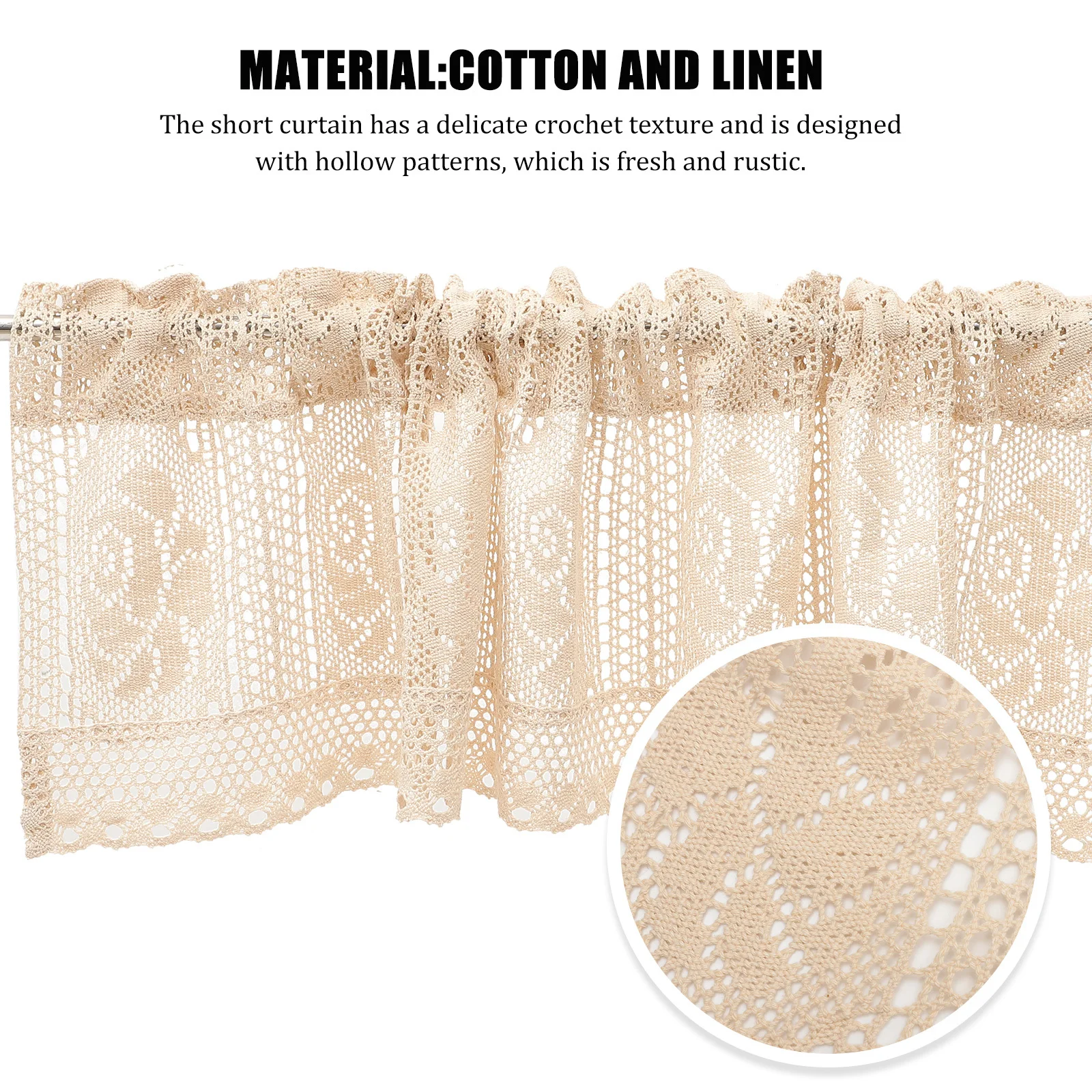 Cotton Linen Crochet Short Curtain Kitchen Cafe Window Cabinet Easy Install Remove Rustic Style Beautiful
Cotton Linen Crochet Short Curtain Kitchen Cafe Window Cabinet Easy Install Remove Rustic Style Beautiful