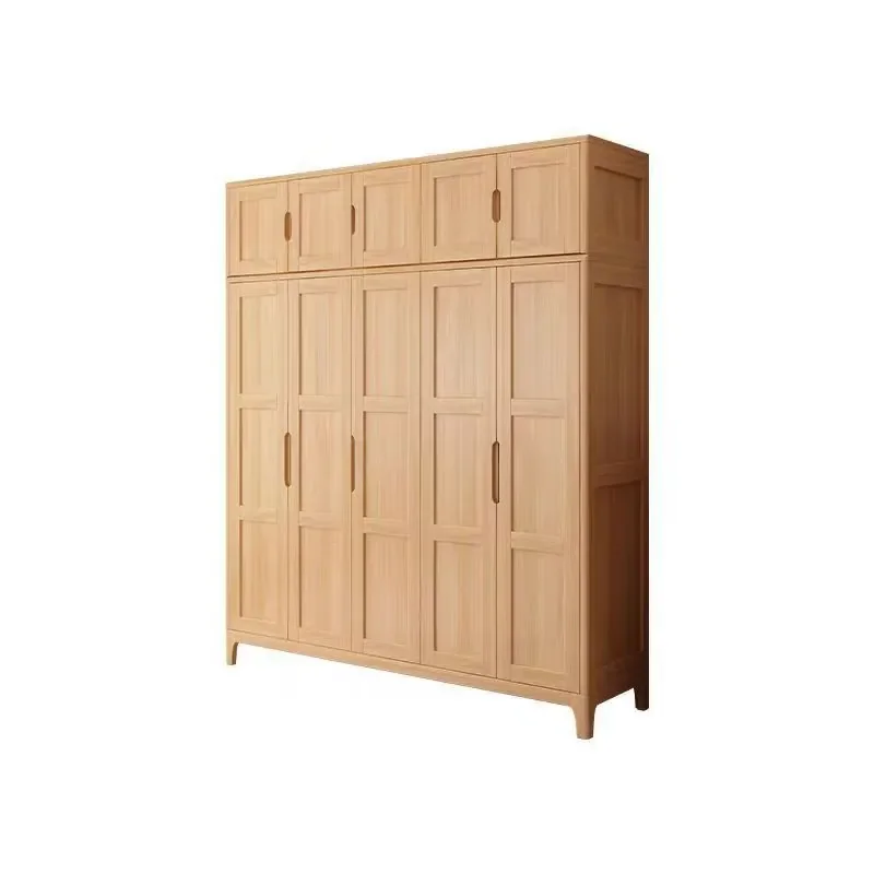 All-Solid Wood Wardrobe for Nordic Style 2345 Open Door Bedroom Large Hanging Wardrobe for Small Apartment with Top Storage
All-Solid Wood Wardrobe for Nordic Style 2345 Open Door Bedroom Large Hanging Wardrobe for Small Apartment with Top Storage