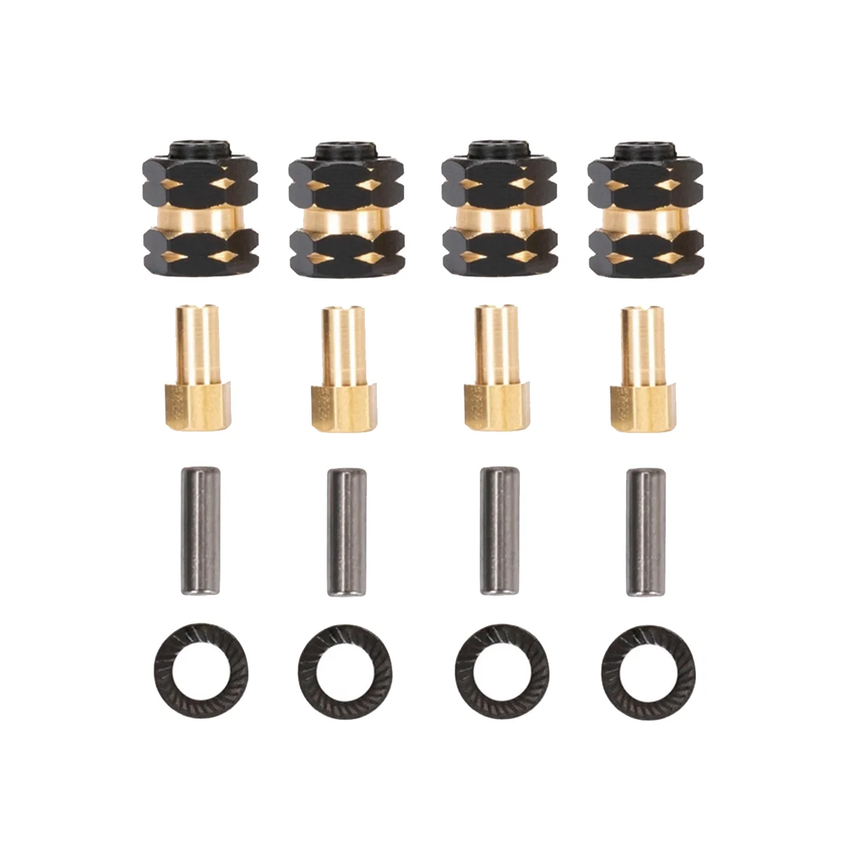 Brass Extended Wheel Hub Adapter Axle Counter Weight for Axial SCX24 Gladiator JLU Bronco Deadbolt C10 Upgrades
Brass Extended Wheel Hub Adapter Axle Counter Weight for Axial SCX24 Gladiator JLU Bronco Deadbolt C10 Upgrades