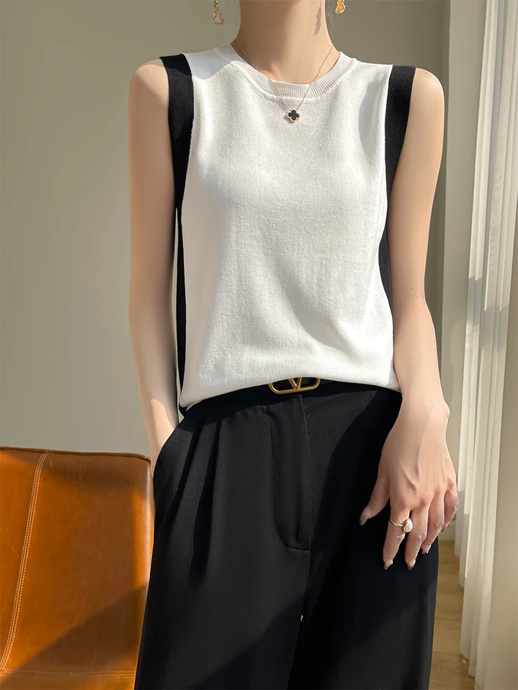 Spring 2025 Women's round Ne Svel Knitted Vest Sweater Color Blo Lenzing Lyocell Fiber Regular Fit Commute Sle
Spring 2025 Women's round Ne Svel Knitted Vest Sweater Color Blo Lenzing Lyocell Fiber Regular Fit Commute Sle