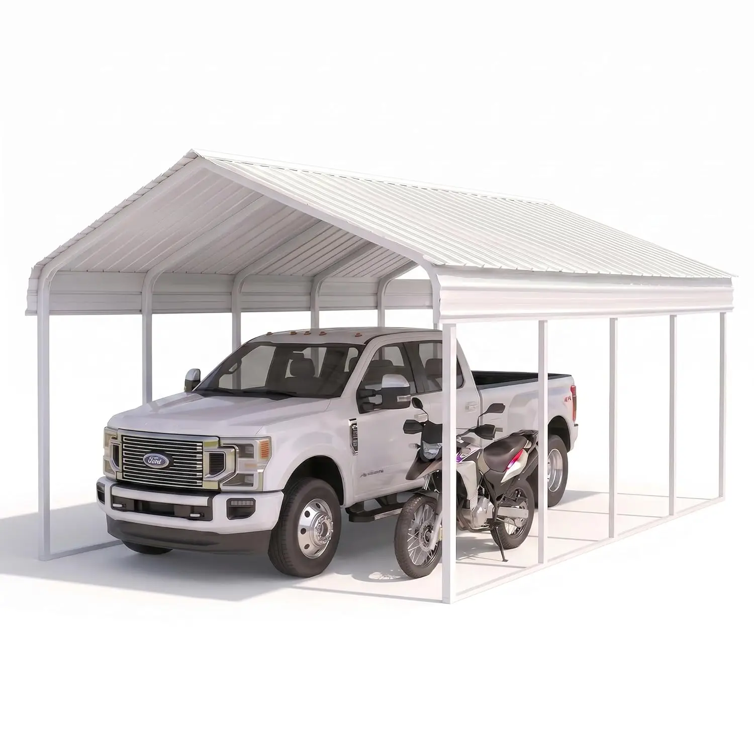 12x20 ft Heavy Duty Metal Carport Kit, Galvanized Steel Frame Car Port Canopy, Steel Garage Cover for All-Weather -, Customized
12x20 ft Heavy Duty Metal Carport Kit, Galvanized Steel Frame Car Port Canopy, Steel Garage Cover for All-Weather -, Customized
