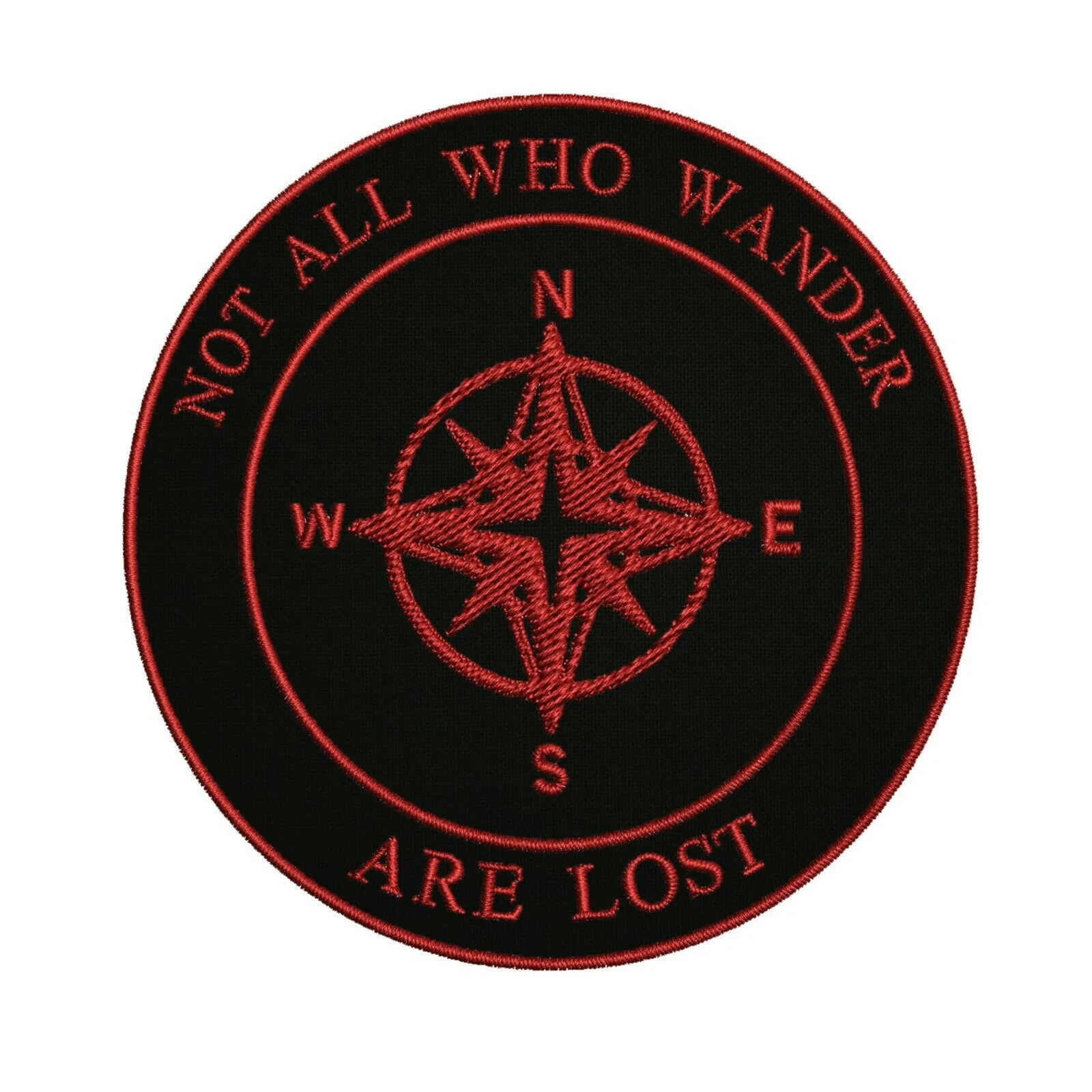 Not All Who Wander Are Lost Compass Embroidered Patch Iron-On Sew-On Nature Gift ≈7cm
Not All Who Wander Are Lost Compass Embroidered Patch Iron-On Sew-On Nature Gift ≈7cm