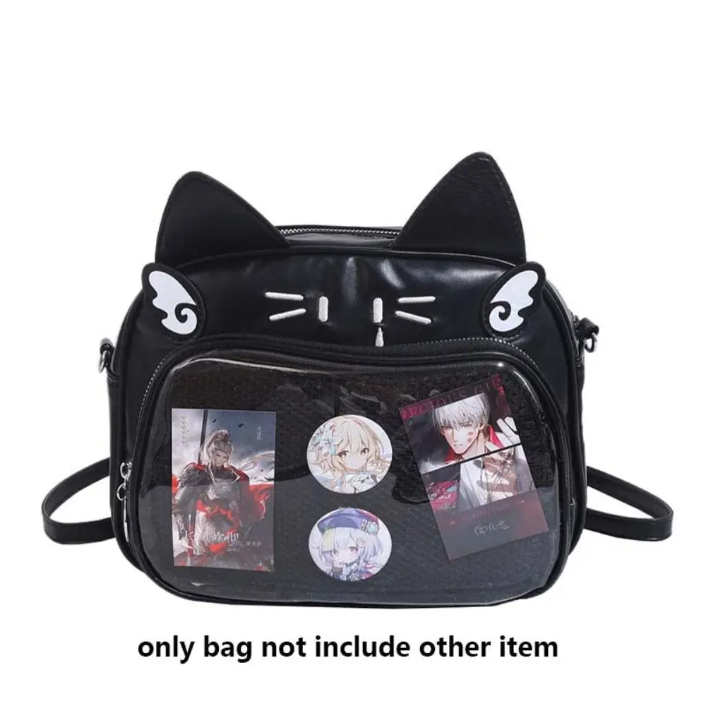 Креативная сумка на молнии Kawaii Cat Itabag, хлопковая сумка для куклы, прозрачный карман из искусственной кожи, сумка для мелких предметов, кошелек, модные рюкзаки для детей
Креативная сумка на молнии Kawaii Cat Itabag, хлопковая сумка для куклы, прозрачный карман из искусственной кожи, сумка для мелких предметов, кошелек, модные рюкзаки для детей
