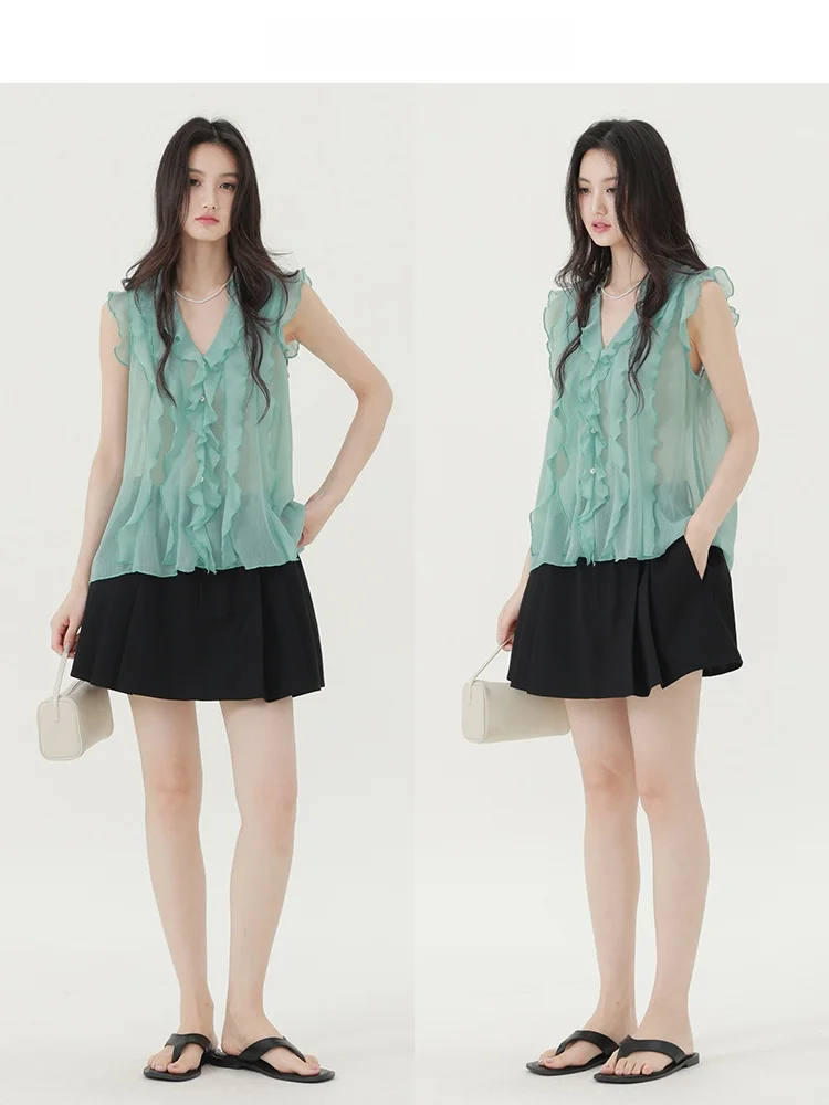 CHACHASTU женский свободный крой для похудения, летний топ irt een с кружевной отделкой и V-Ne Svel, тонкий топ с надписью French Sle Poly...
CHACHASTU женский свободный крой для похудения, летний топ irt een с кружевной отделкой и V-Ne Svel, тонкий топ с надписью French Sle Poly...