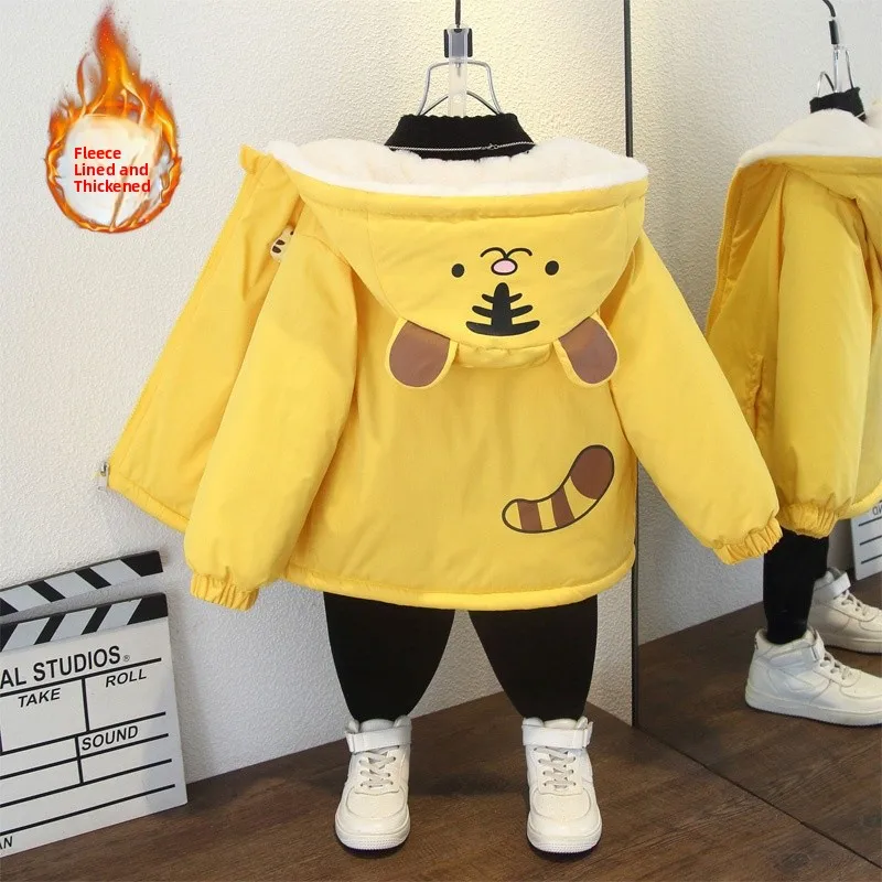 Модное теплое хлопковое пальто с капюшоном на подкладке для маленьких детей, осенне-зимнее теплое хлопковое пальто Baby Naugh Tiger Design для поездок на работу S...
Модное теплое хлопковое пальто с капюшоном на подкладке для маленьких детей, осенне-зимнее теплое хлопковое пальто Baby Naugh Tiger Design для поездок на работу S...