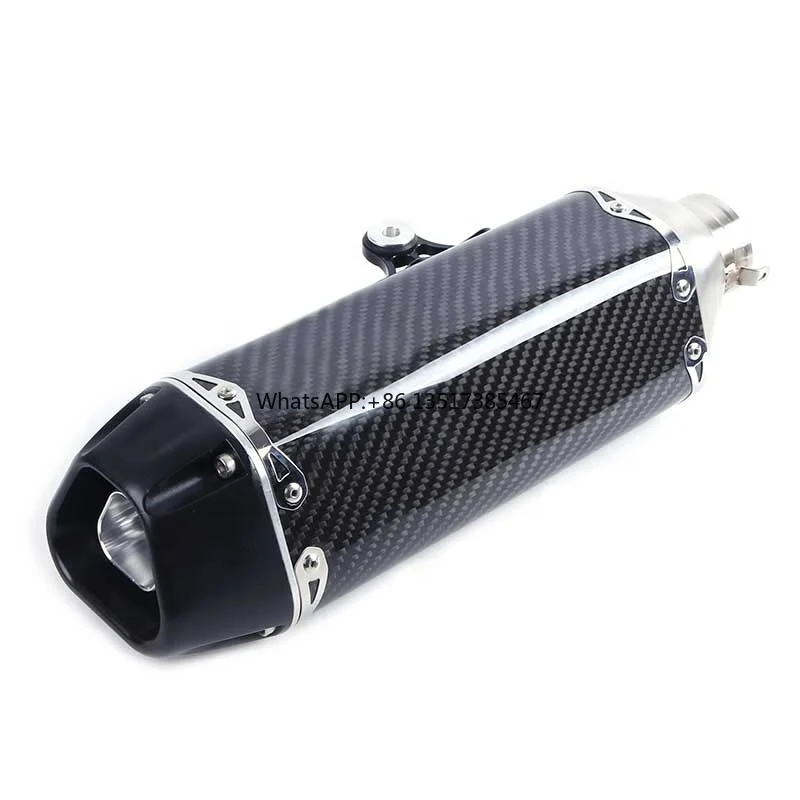 Exhaust Muffler Stainless Steel Carbon Fiber Stainless Steel Muffler Pipe Motorcycle Exhaust
Exhaust Muffler Stainless Steel Carbon Fiber Stainless Steel Muffler Pipe Motorcycle Exhaust