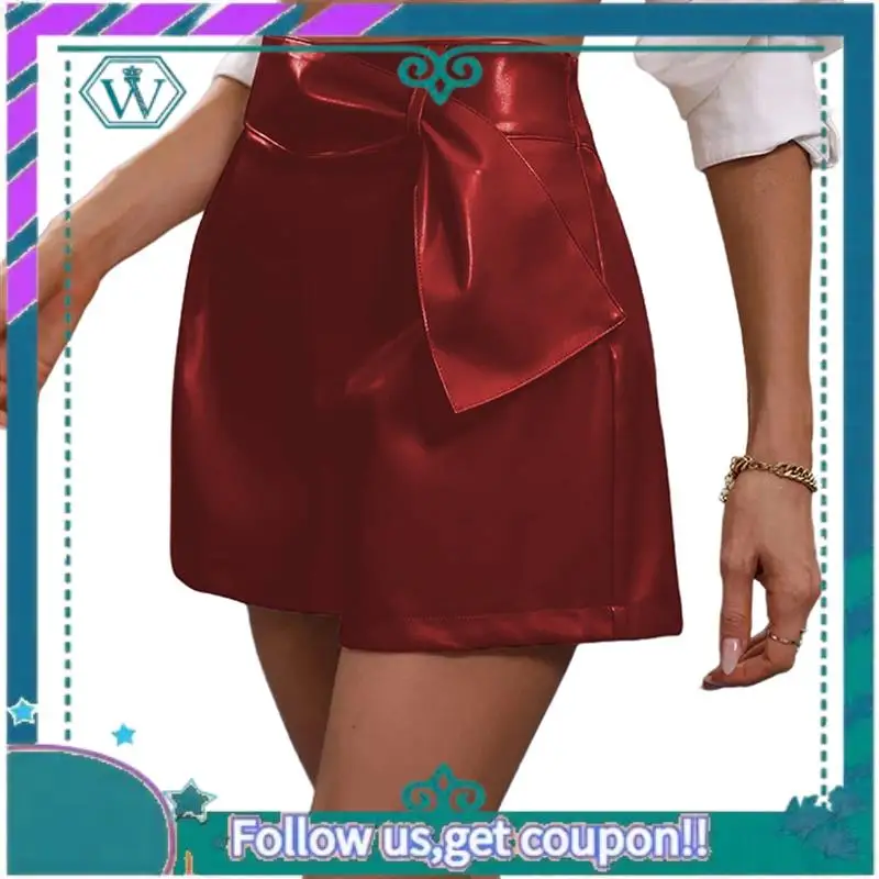 A09P Leather Skirts For Women High Waisted PU Leather Shorts Elastic Waist Ruched Wrap Skirt
A09P Leather Skirts For Women High Waisted PU Leather Shorts Elastic Waist Ruched Wrap Skirt