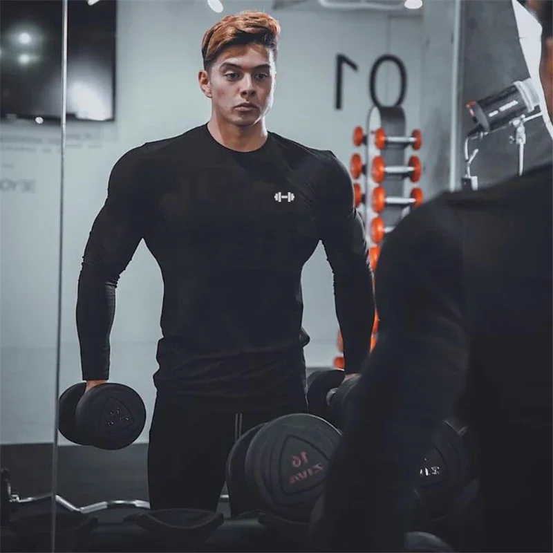 Running T-shirts Mens Autunm Dumbbel Cotton O-neck Sports Long Sleeve T Shirts Slim Fit Gym Clothing Muscle Shirts Fitness Tees
Running T-shirts Mens Autunm Dumbbel Cotton O-neck Sports Long Sleeve T Shirts Slim Fit Gym Clothing Muscle Shirts Fitness Tees