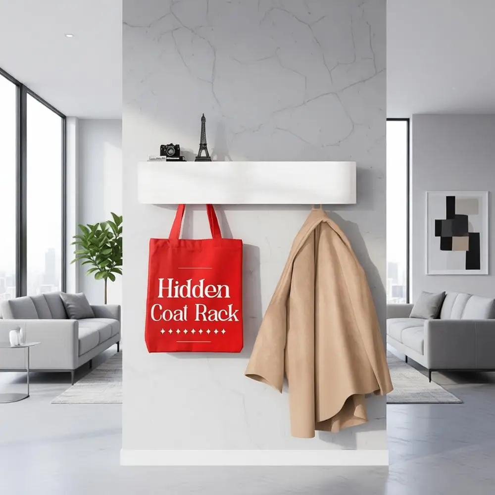 Деревянная настенная вешалка для одежды с крючками для хранения в прихожей и декора дома
Деревянная настенная вешалка для одежды с крючками для хранения в прихожей и декора дома