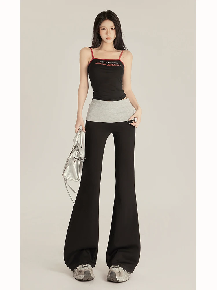 Повседневные брюки для йоги женские, с высокой талией, расклешенные, в корейском стиле, с эффектом похудения, длинные, для фитнеса и повседневной носки
Повседневные брюки для йоги женские, с высокой талией, расклешенные, в корейском стиле, с эффектом похудения, длинные, для фитнеса и повседневной носки