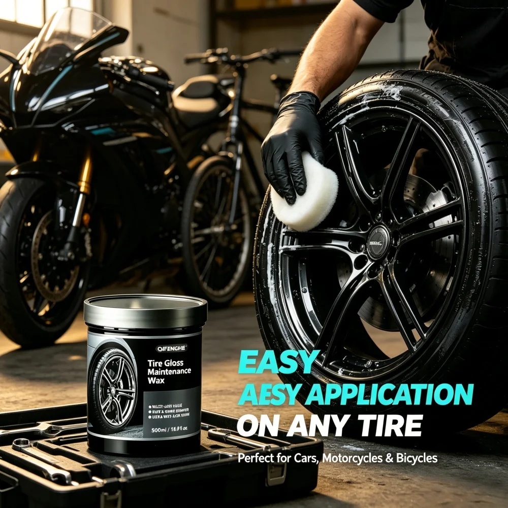 500ml Tire Gloss Wax Multi-Use Rust & Grime Removal Ultra Wet-Look Car Tires Shine Auto Detailing Product
500ml Tire Gloss Wax Multi-Use Rust & Grime Removal Ultra Wet-Look Car Tires Shine Auto Detailing Product
