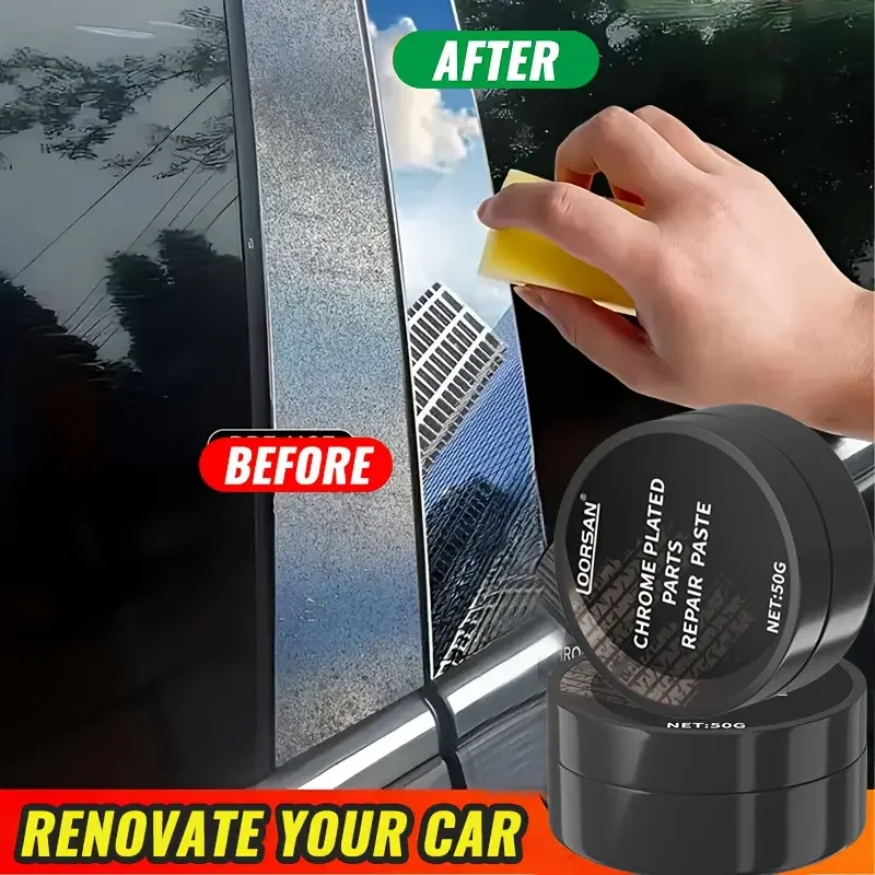 Многоцелевая полировальная паста для металла 50 г, комплект для ремонта автомобильных хромированных деталей — приносит блеск и яркость для измерения внешнего обихода
Многоцелевая полировальная паста для металла 50 г, комплект для ремонта автомобильных хромированных деталей — приносит блеск и яркость для измерения внешнего обихода