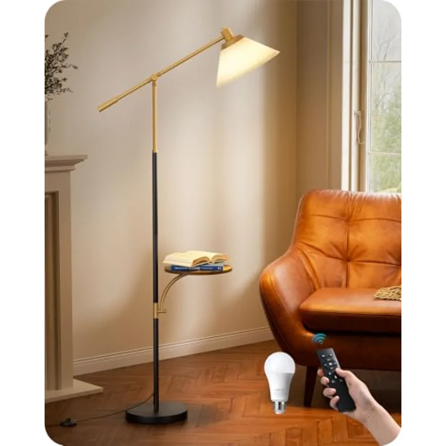 68" Arc Floor Lamp with Table Vintage Standing Lamp for Living Room with Tray Height Adjustable 5 Color Temperatures LED Bulb I
68" Arc Floor Lamp with Table Vintage Standing Lamp for Living Room with Tray Height Adjustable 5 Color Temperatures LED Bulb I