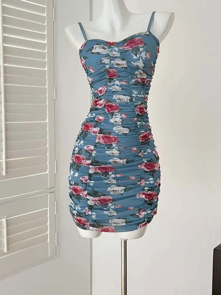 Sexy Suspender Chest Wrapped Pleated Printed Dress 2025 New Fashionable Summer Women'S Clothing
Sexy Suspender Chest Wrapped Pleated Printed Dress 2025 New Fashionable Summer Women'S Clothing