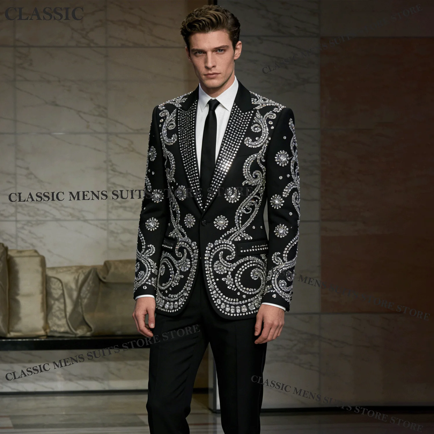 Блестящие металлические украшения по индивидуальному заказу, свадебный жених, мужской орнамент, смокинг, мужские костюмы, комплект из 2 предметов, пиджак для выпускного вечера, тонкий вечерние Ternos Completo
Блестящие металлические украшения по индивидуальному заказу, свадебный жених, мужской орнамент, смокинг, мужские костюмы, комплект из 2 предметов, пиджак для выпускного вечера, тонкий вечерние Ternos Completo