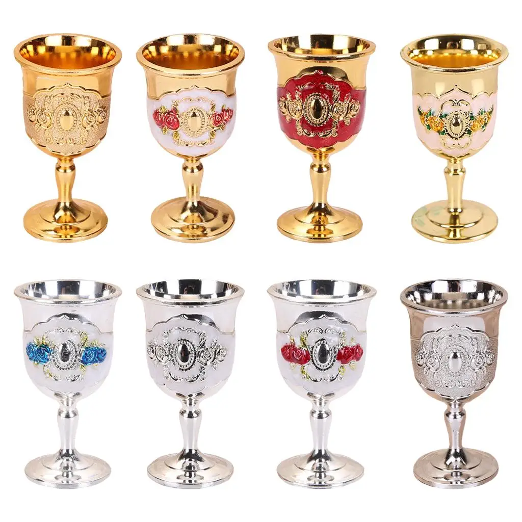 3xMetal Goblet, Carving Pattern Handmade Cup Bar Dinners Parties Decor Blue Flower White
3xMetal Goblet, Carving Pattern Handmade Cup Bar Dinners Parties Decor Blue Flower White