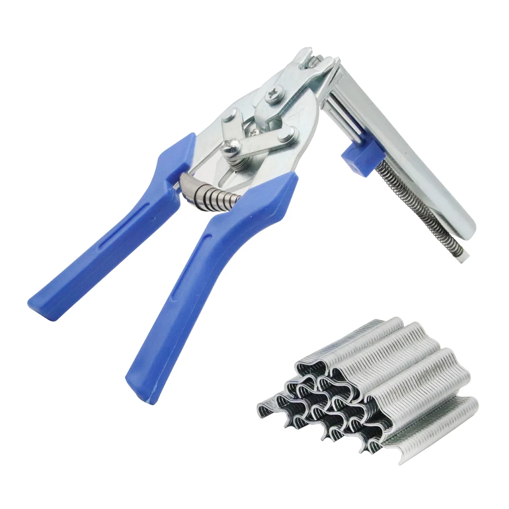 New Hog Ring Plier with 600/1200pcs M Clips,Chicken Mesh Cage Wire Fencing Anti-Slip Handle Stainless Steel Hand Tools
New Hog Ring Plier with 600/1200pcs M Clips,Chicken Mesh Cage Wire Fencing Anti-Slip Handle Stainless Steel Hand Tools