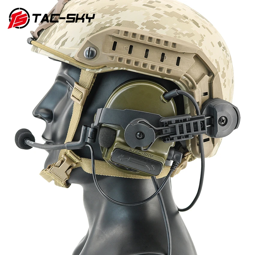 TS TAC-SKY New Tactical Helmet ARC Track Mount Version COMTAC III Noise Canceling Pickup Electronic Shooting Headset
TS TAC-SKY New Tactical Helmet ARC Track Mount Version COMTAC III Noise Canceling Pickup Electronic Shooting Headset