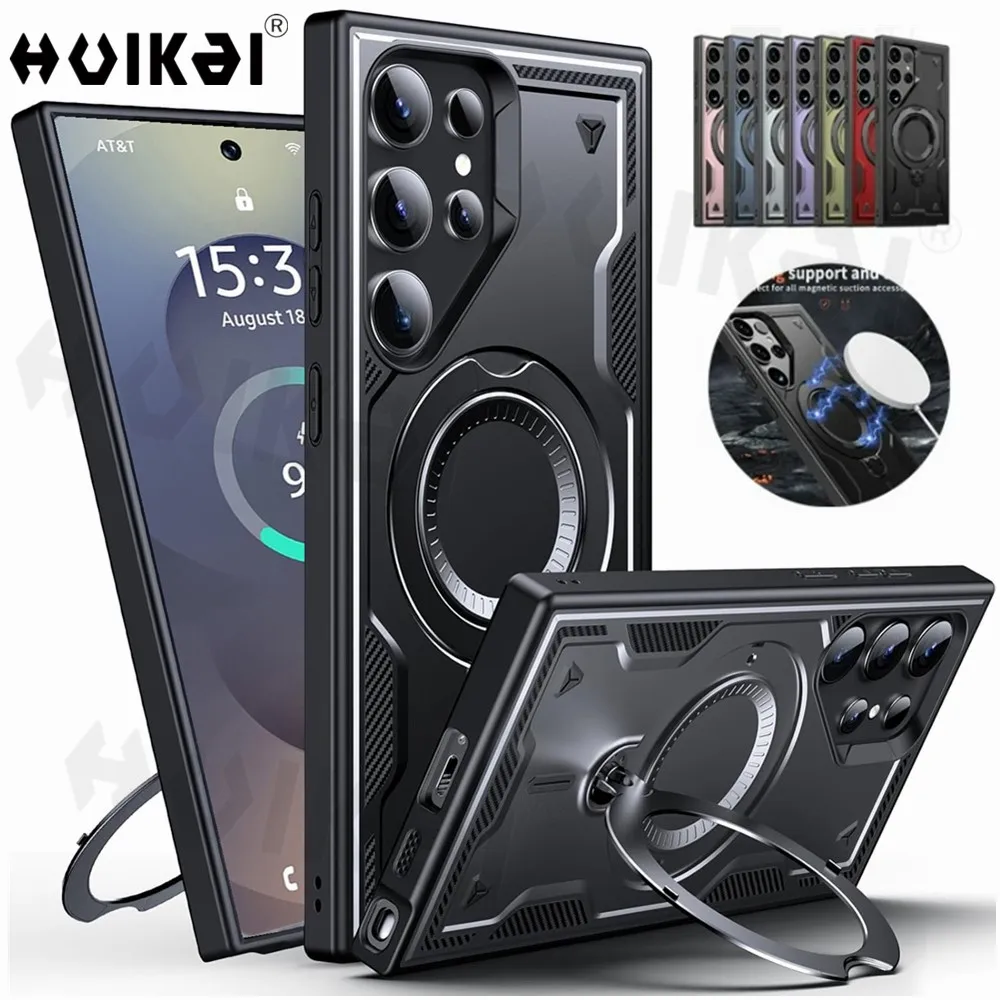 Case For Samsung Galaxy S25 Ultra S24 Ultra S25 Plus S24 S25 Magnetic MagSafe Upgrade Rotatable Stand Protection Kickstand Cover
Case For Samsung Galaxy S25 Ultra S24 Ultra S25 Plus S24 S25 Magnetic MagSafe Upgrade Rotatable Stand Protection Kickstand Cover