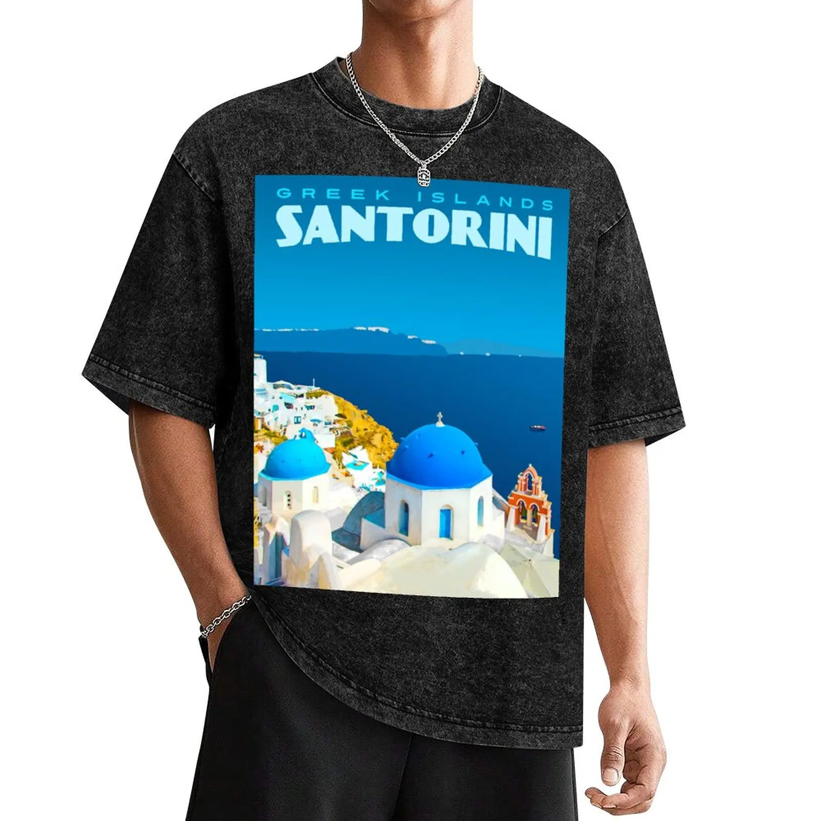 Vintage-Style Santorini Travel Poster T-Shirt street wear designer shirts T-shirts man t shirts for men pack
Vintage-Style Santorini Travel Poster T-Shirt street wear designer shirts T-shirts man t shirts for men pack