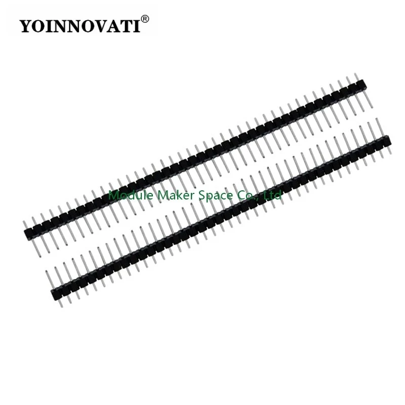 10pcs 40 Pin 1x40 Single Row Male 2.54 Breakable Pin Header Connector Strip for Arduino Black
10pcs 40 Pin 1x40 Single Row Male 2.54 Breakable Pin Header Connector Strip for Arduino Black