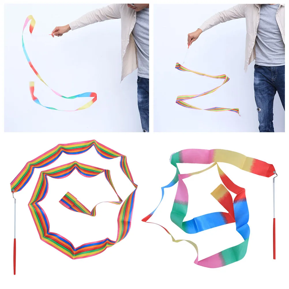 2pcs 4M Colorful Gymnastics Ribbons Dancing Streamers Cloth Material Kids Training Equipment Circus Skill Ribbon
2pcs 4M Colorful Gymnastics Ribbons Dancing Streamers Cloth Material Kids Training Equipment Circus Skill Ribbon