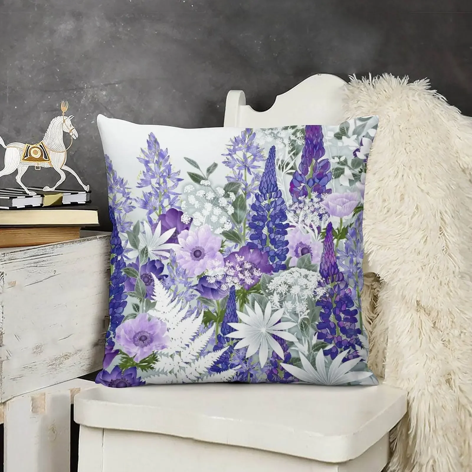 Blue Flower Garden - Lupins, Anemones, Camassia, Ammi Throw Pillow christmas pillowcases Rectangular Cushion Cover pillow
Blue Flower Garden - Lupins, Anemones, Camassia, Ammi Throw Pillow christmas pillowcases Rectangular Cushion Cover pillow