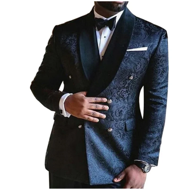 New pattern Men's Jacket Pants Double Breasted Groom Wedding Tuxedo Party Suit For Men Tuxedo Slim Fit Suit Blazer
New pattern Men's Jacket Pants Double Breasted Groom Wedding Tuxedo Party Suit For Men Tuxedo Slim Fit Suit Blazer