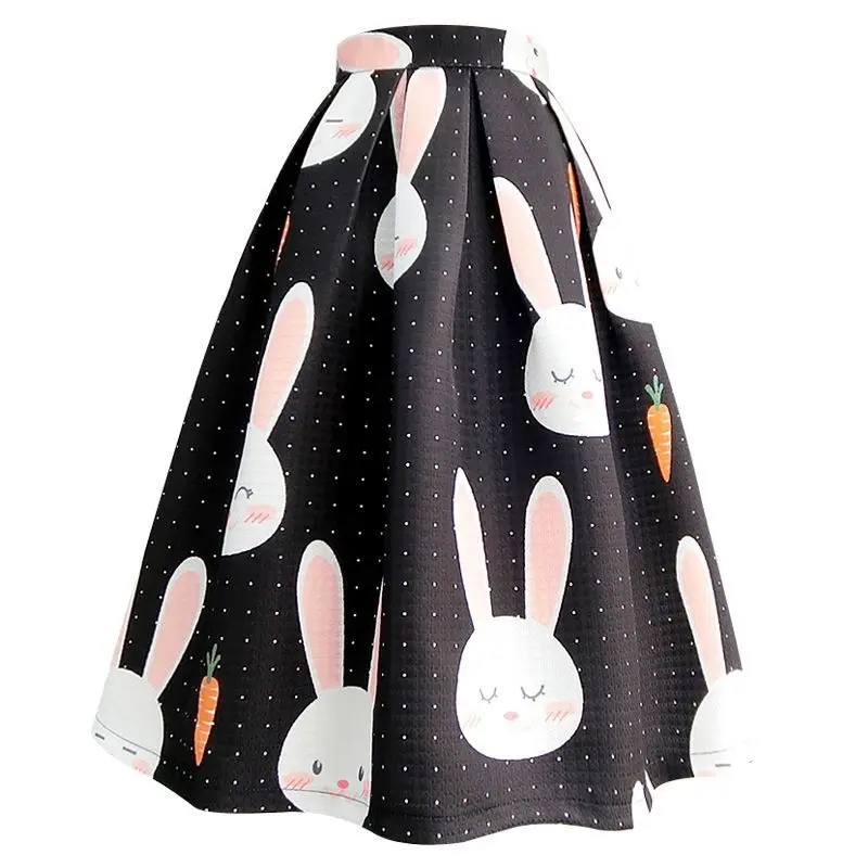 Sweet Summer New Harajuku Print Anime Cute Rabbit Girl Skirt Beautiful Carrot Elastic Waist Plus Size Ball Gown Skirts Female
Sweet Summer New Harajuku Print Anime Cute Rabbit Girl Skirt Beautiful Carrot Elastic Waist Plus Size Ball Gown Skirts Female