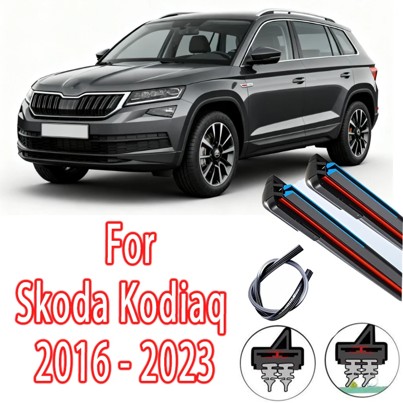 Wiper LHD Front Wiper Blades For Skoda Kodiaq 2016 - 2023 2021 2022 Windshield Windscreen Window Rain Brushes 24"21" Accessories 
Wiper LHD Front Wiper Blades For Skoda Kodiaq 2016 - 2023 2021 2022 Windshield Windscreen Window Rain Brushes 24"21" Accessories